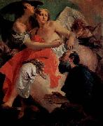 Giovanni Battista Tiepolo Abraham und die Engel, Pendant zu  Hagar und Ismael oil painting